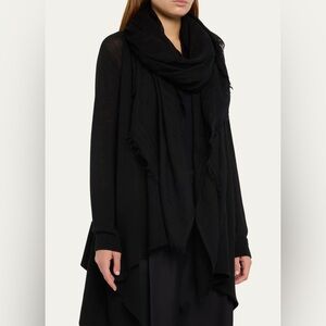 Rick Owens Emily mega scarf  black NWT